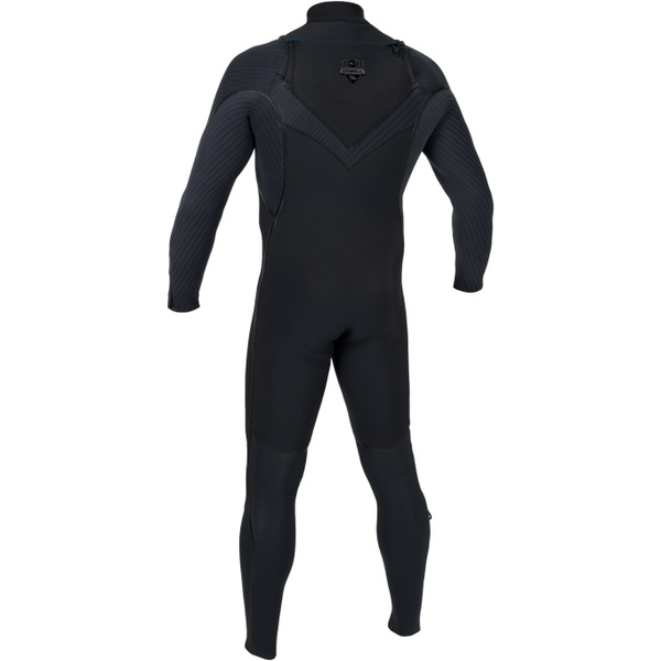 2026 O'Neill Da Uomo Mutant+ 4/3mm Chest Zip Con Cappuccio Muta 5724 - Black